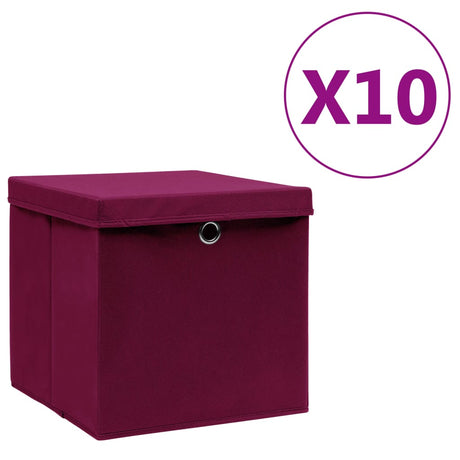 Storage Boxes 4 Pcs Non-Woven Fabric 28X28X28 Cm