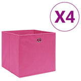 Storage Boxes 4 Pcs Non-Woven Fabric 28X28X28 Cm