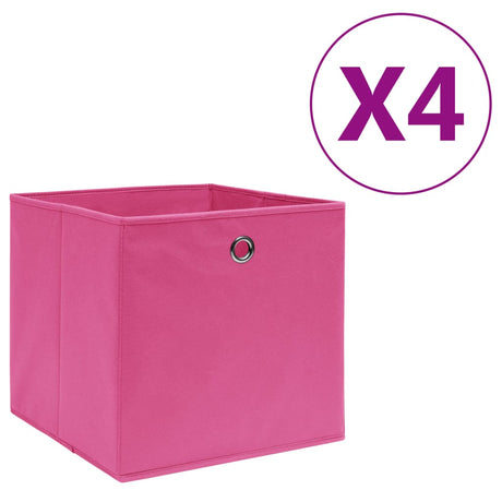 Storage Boxes 4 Pcs Non-Woven Fabric 28X28X28 Cm