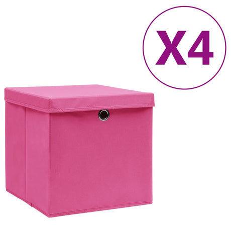 Storage Boxes 4 Pcs Non-Woven Fabric 28X28X28 Cm