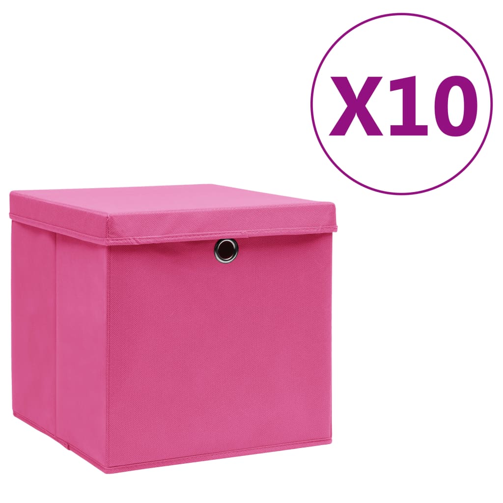 Storage Boxes 4 Pcs Non-Woven Fabric 28X28X28 Cm