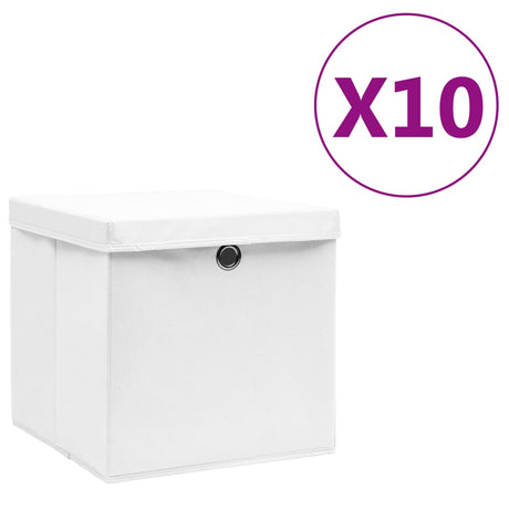 Storage Boxes 4 Pcs Non-Woven Fabric 28X28X28 Cm