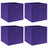 Storage Boxes 4 Pcs Non-Woven Fabric 28X28X28 Cm