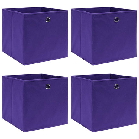 Storage Boxes 4 Pcs Non-Woven Fabric 28X28X28 Cm