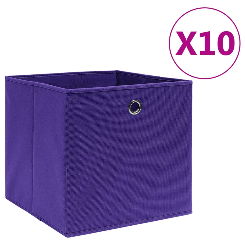 Storage Boxes 4 Pcs Non-Woven Fabric 28X28X28 Cm