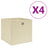 Storage Boxes 4 Pcs Non-Woven Fabric 28X28X28 Cm