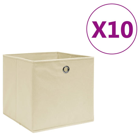 Storage Boxes 4 Pcs Non-Woven Fabric 28X28X28 Cm