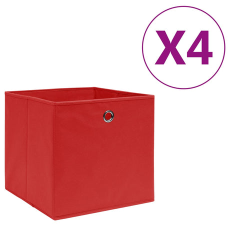 Storage Boxes 4 Pcs Non-Woven Fabric 28X28X28 Cm