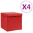 Storage Boxes 4 Pcs Non-Woven Fabric 28X28X28 Cm