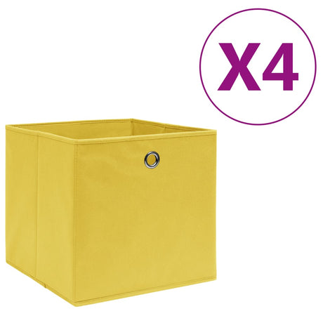 Storage Boxes 4 Pcs Non-Woven Fabric 28X28X28 Cm
