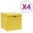 Storage Boxes 4 Pcs Non-Woven Fabric 28X28X28 Cm