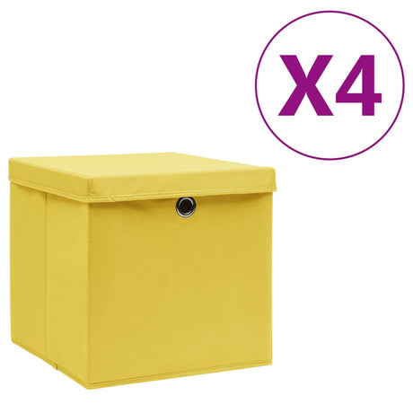 Storage Boxes 4 Pcs Non-Woven Fabric 28X28X28 Cm