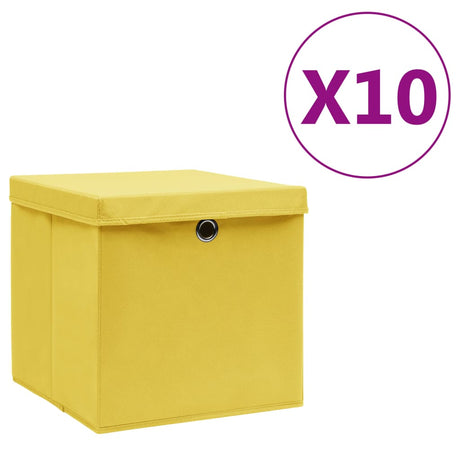 Storage Boxes 4 Pcs Non-Woven Fabric 28X28X28 Cm