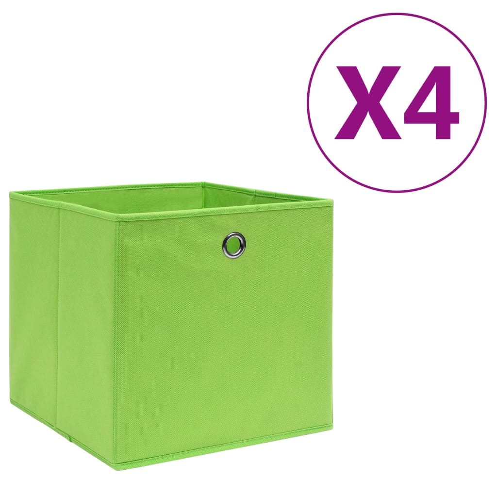 Storage Boxes 4 Pcs Non-Woven Fabric 28X28X28 Cm