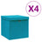 Storage Boxes 4 Pcs Non-Woven Fabric 28X28X28 Cm