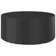 Tea Table Black 68X68X30 Cm Poly Rattan