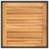 Garden Table 90X90X75 Cm Poly Rattan