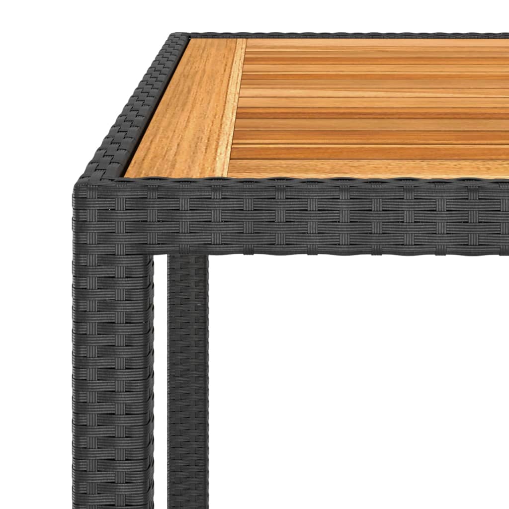 Garden Table 90X90X75 Cm Poly Rattan