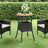 Garden Table Ø60X75 Cm Acacia Wood And Poly Rattan