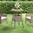 Garden Table Ø60X75 Cm Acacia Wood And Poly Rattan