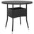 Garden Table Ø80X75 Cm Tempered Glass And Poly Rattan