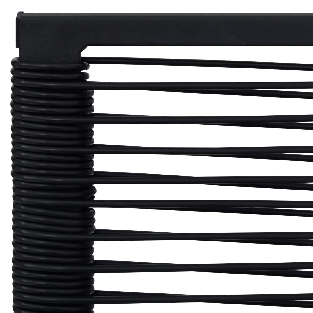 Garden Chairs 4 Pcs Pvc Rattan Black
