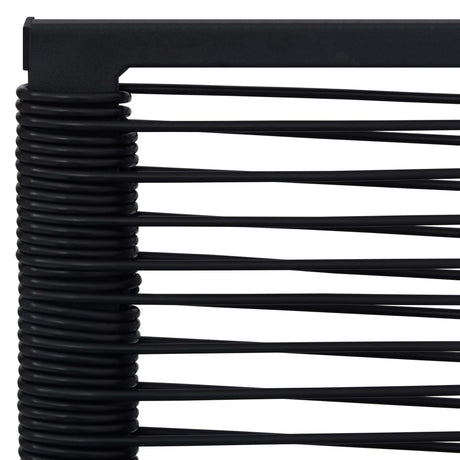 Garden Chairs 4 Pcs Pvc Rattan Black