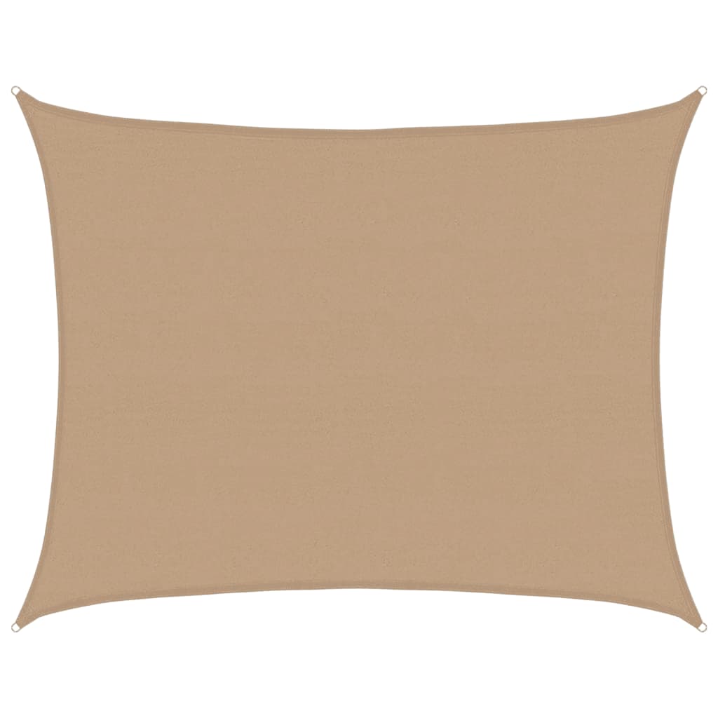 Sunshade Sail 160 g/m² Taupe 6x8 m HDPE