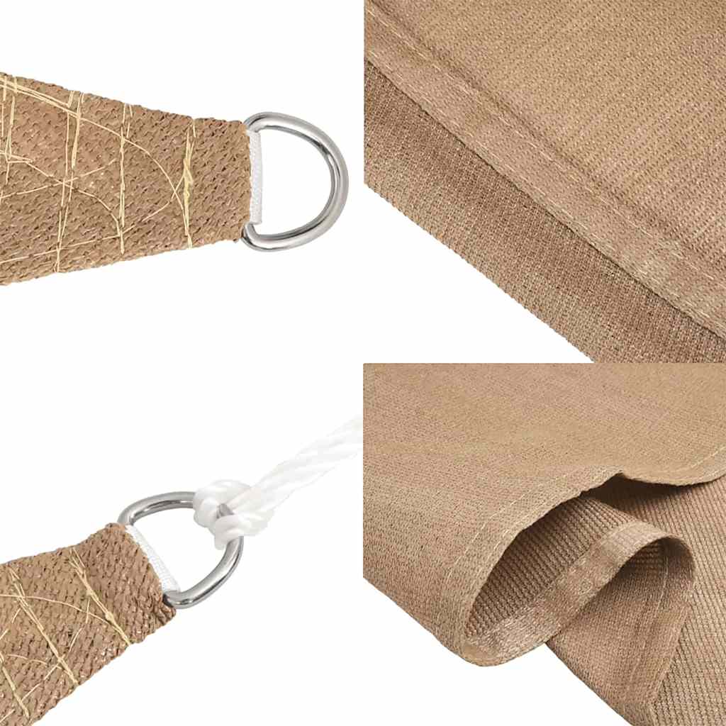 Sunshade Sail 160 g/m² Taupe 6x8 m HDPE
