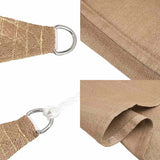 Sunshade Sail 160 g/m² Taupe 6x8 m HDPE