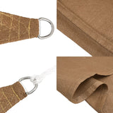Sunshade Sail 160 g/m² Taupe 6x8 m HDPE