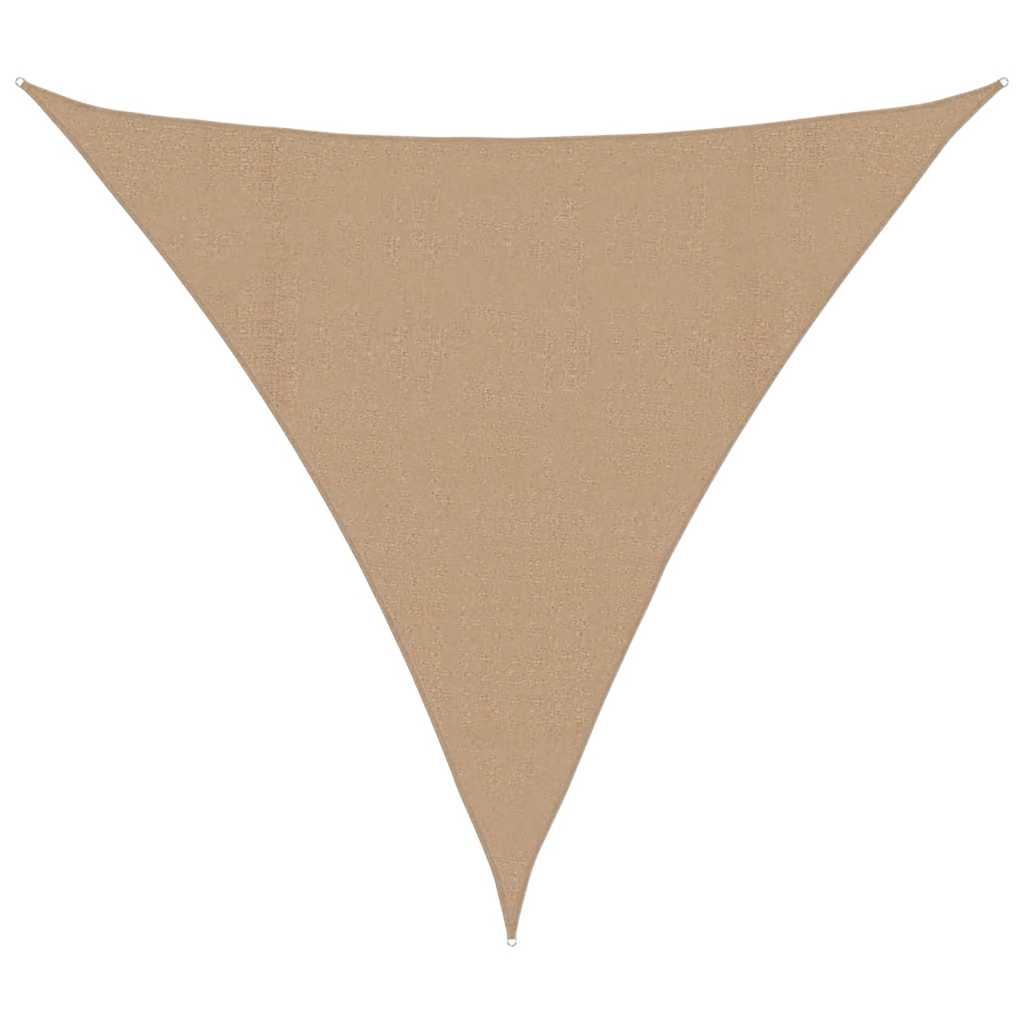 Sunshade Sail 160 g/m² Taupe 6x6x6 m HDPE