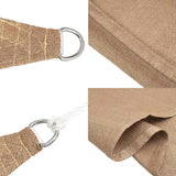Sunshade Sail 160 g/m² Taupe 6x6x6 m HDPE