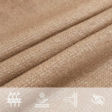 Sunshade Sail 160 g/m² Taupe 6x6x6 m HDPE