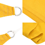 Sunshade Sail 160 g/m² Square Yellow 5x5 m HDPE