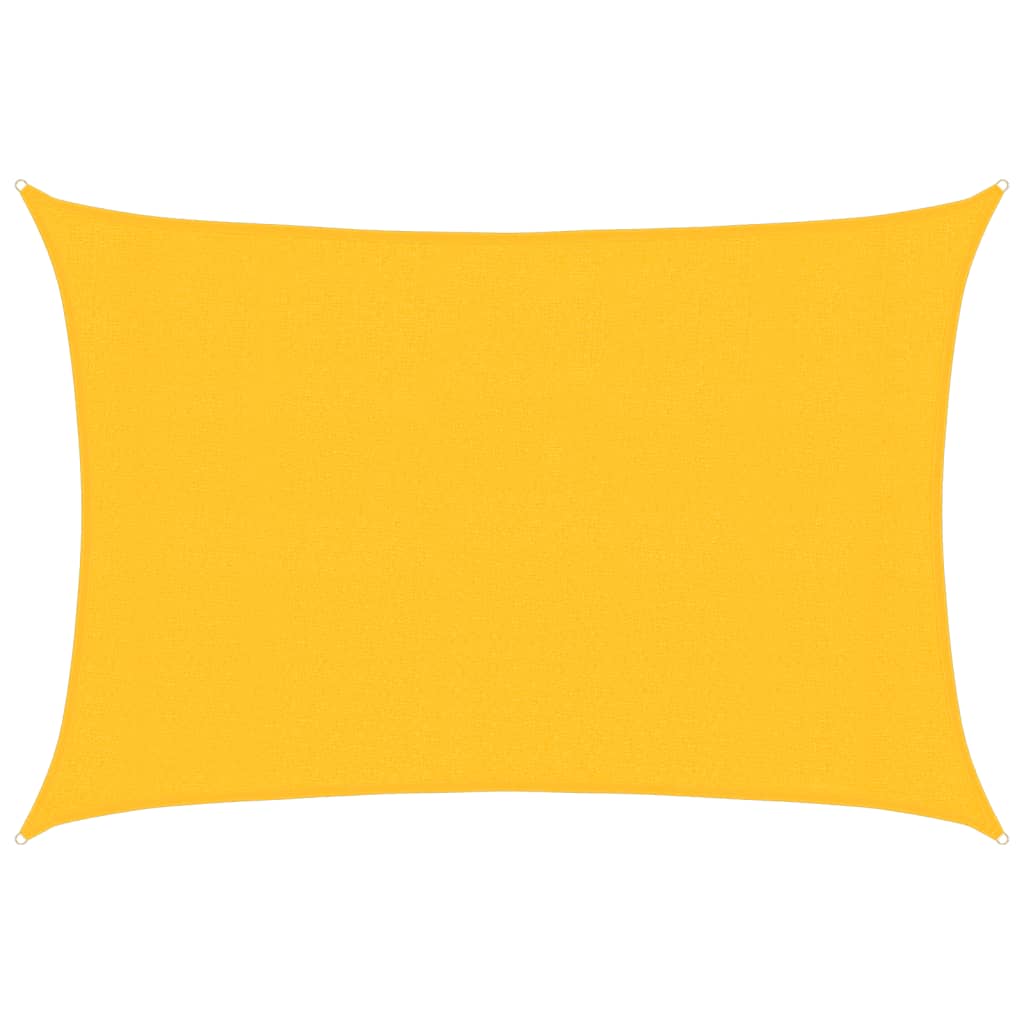 Sunshade Sail 160 g/m² Yellow 3x4.5 m HDPE