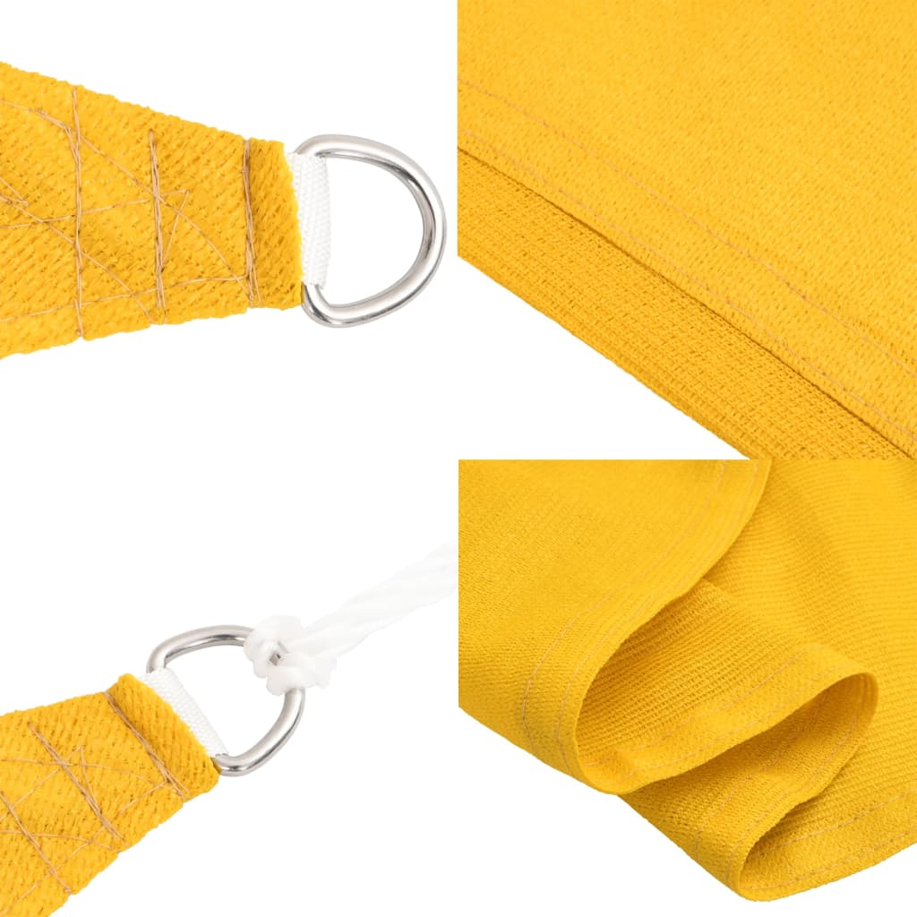 Sunshade Sail 160 g/m² Yellow 3x4.5 m HDPE