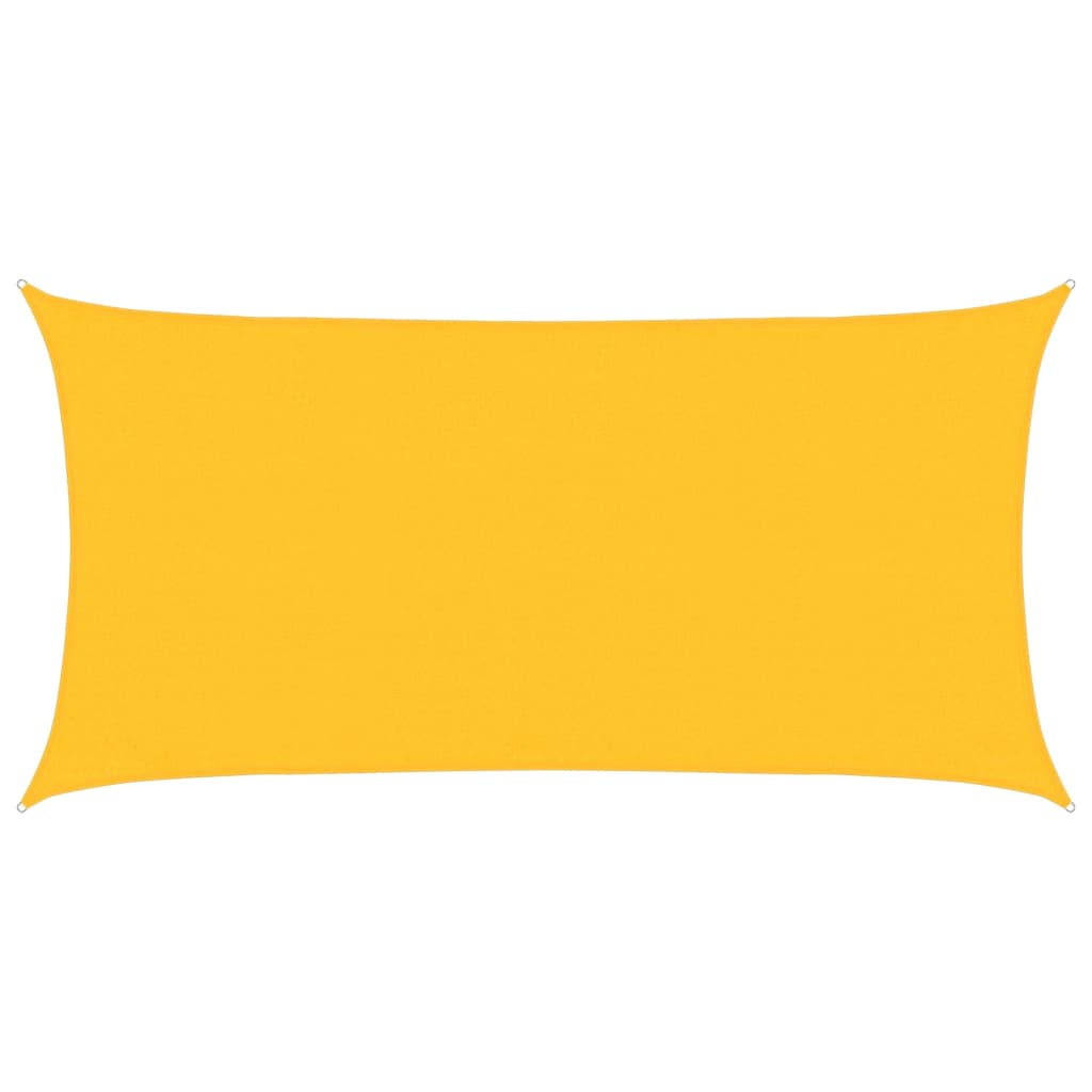 Sunshade Sail 160 g/m² Yellow 3x6 m HDPE