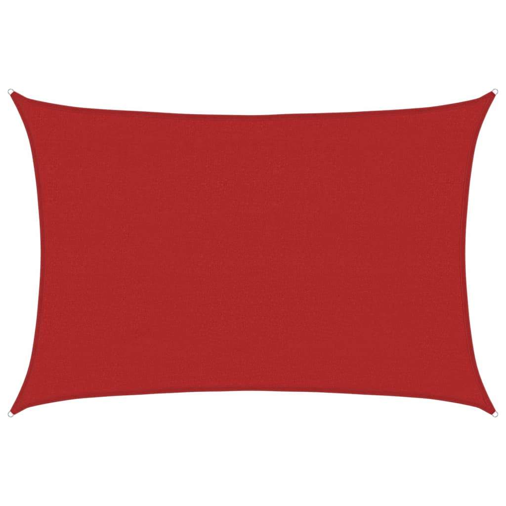 Sunshade Sail 160 g/m² Red 4x6 m HDPE