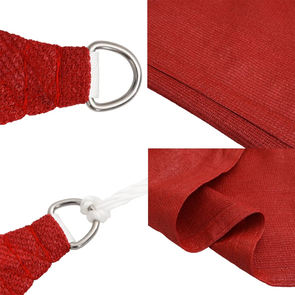 Sunshade Sail 160 g/m² Red 4x6 m HDPE