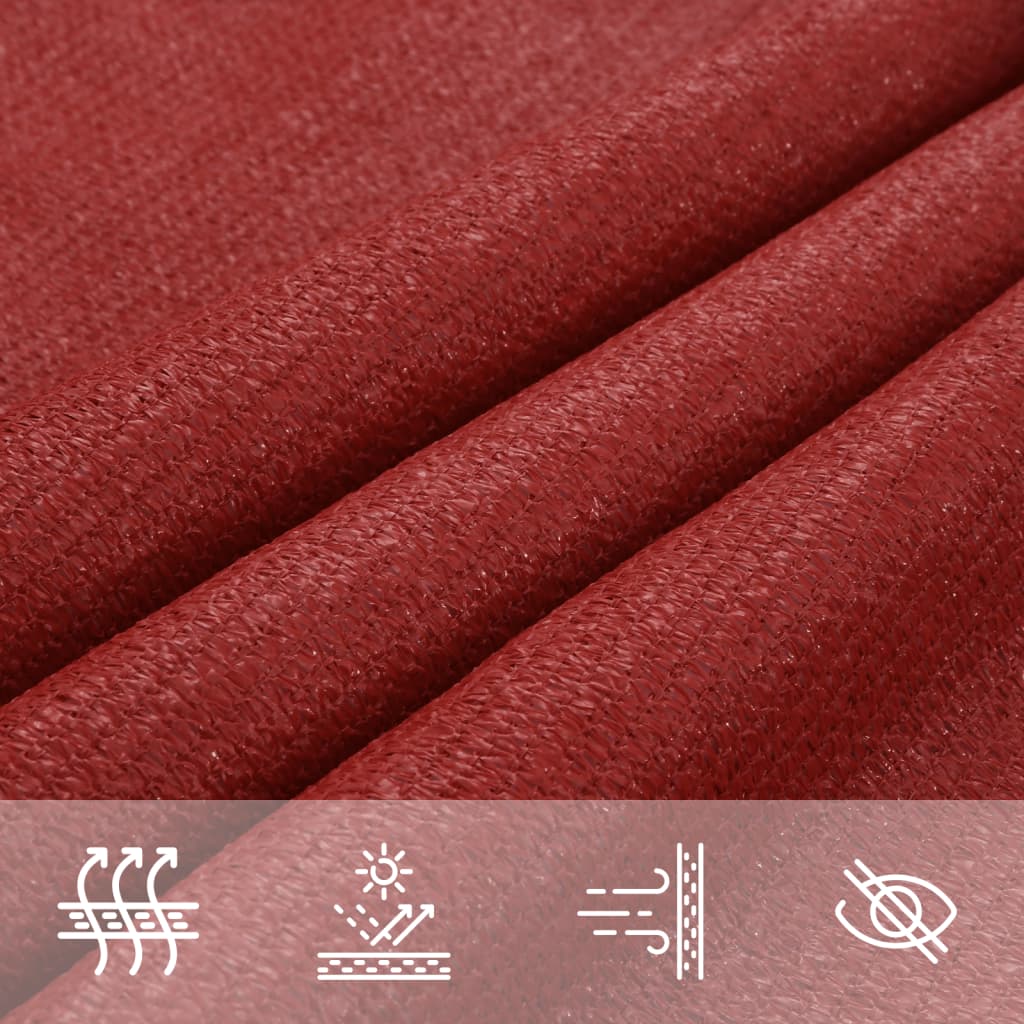 Sunshade Sail 160 g/m² Red 4x6 m HDPE