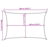 Sunshade Sail 160 g/m² Red 4x6 m HDPE