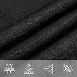 Sunshade Sail 160 g/m² Black 4x4 m HDPE