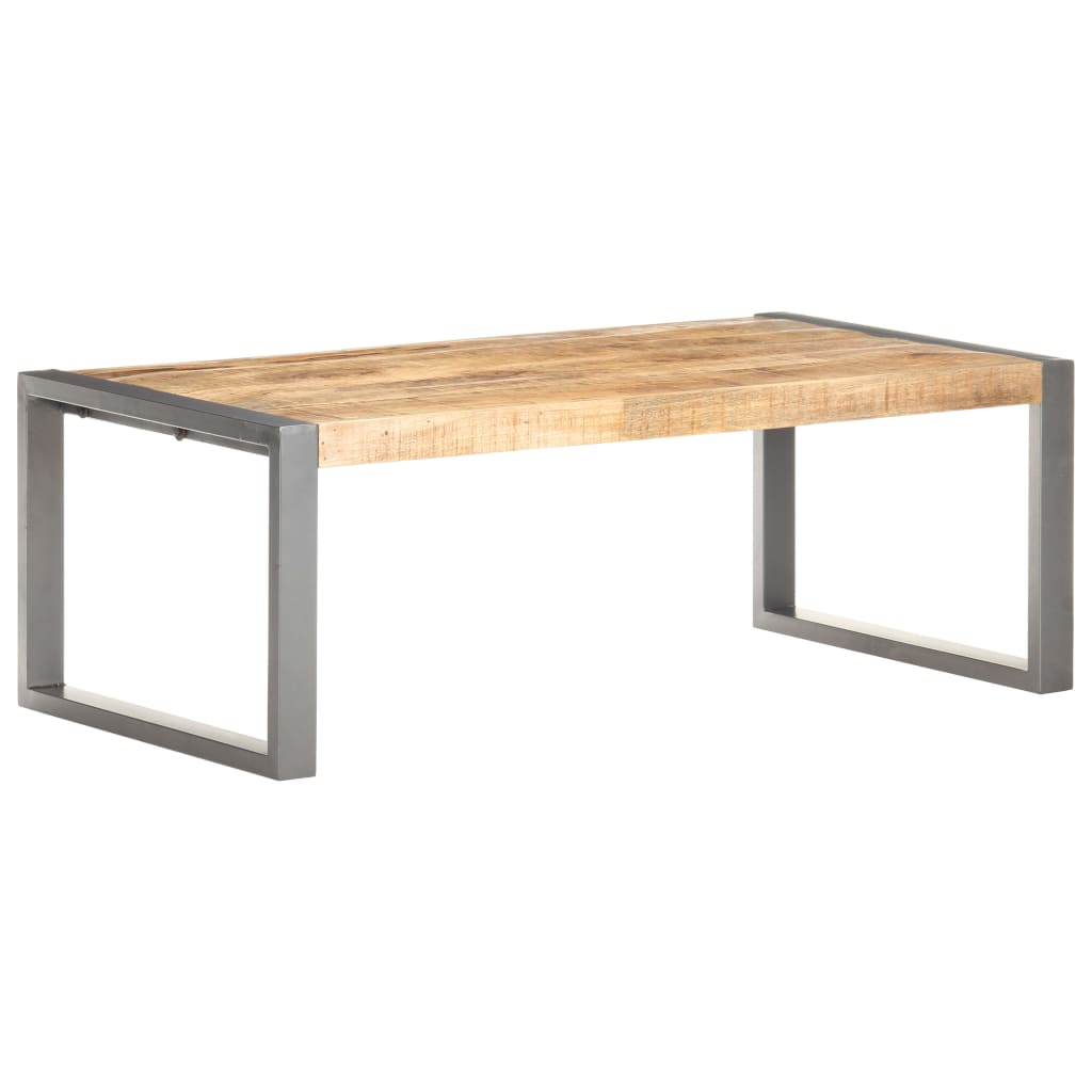 Coffee Table 110X60X40 Cm Rough Mango Wood