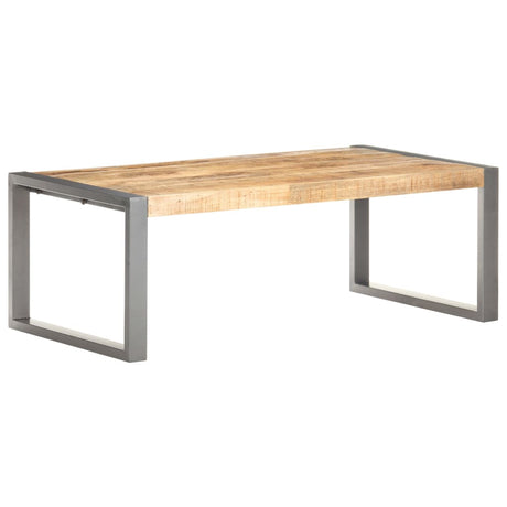 Coffee Table 110X60X40 Cm Rough Mango Wood