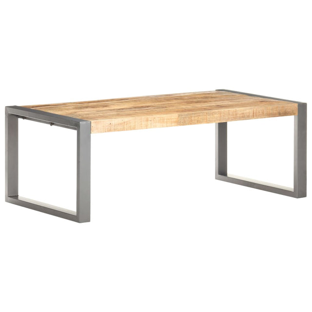 Coffee Table 110X60X40 Cm Rough Mango Wood