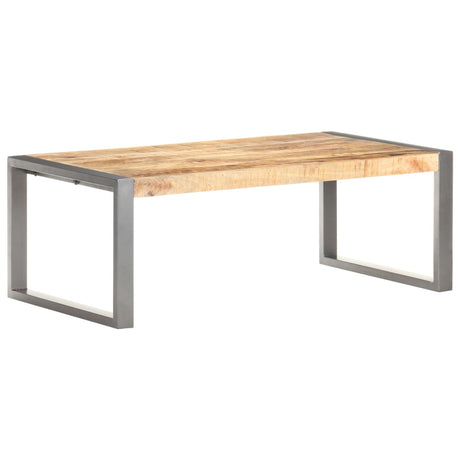 Coffee Table 110X60X40 Cm Rough Mango Wood