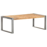 Coffee Table 110X60X40 Cm Rough Mango Wood