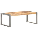 Coffee Table 110X60X40 Cm Rough Mango Wood