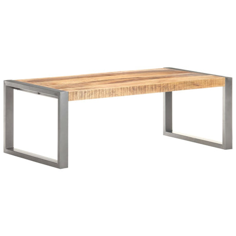 Coffee Table 110X60X40 Cm Rough Mango Wood